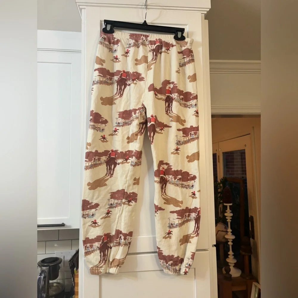 new The Great Stadium sweatpants in riding horses print_3